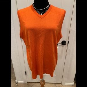 Blue Ocean Orange sweater vest Size: Medium